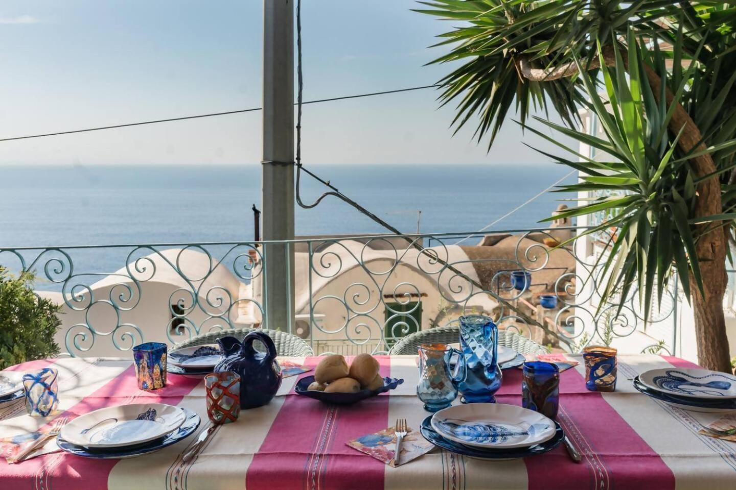 Perla Nel Blu Villa Affacciata Sul Mare Conca dei Marini Exteriör bild