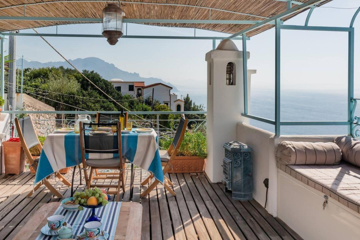 Perla Nel Blu Villa Affacciata Sul Mare Conca dei Marini Exteriör bild