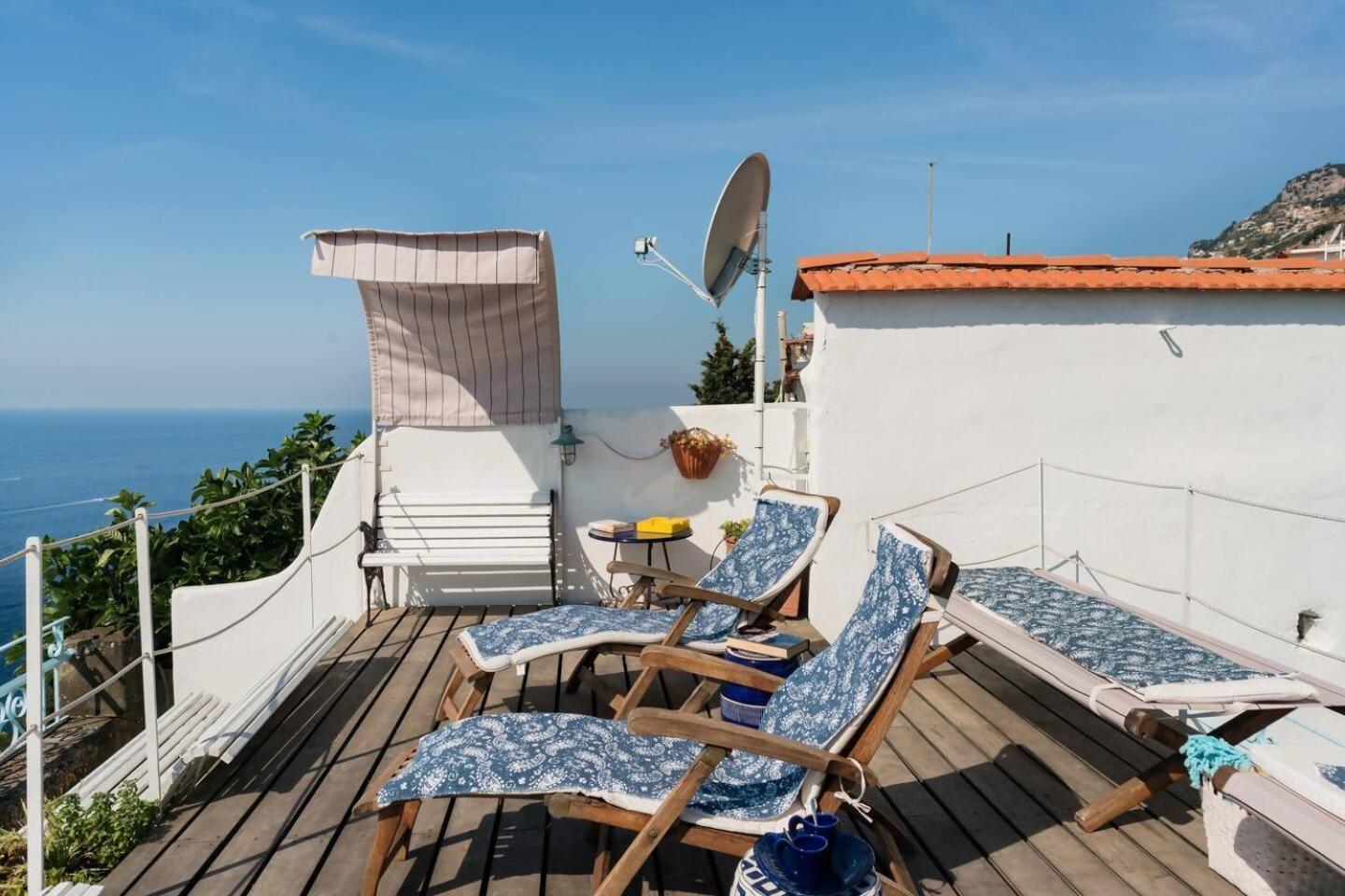 Perla Nel Blu Villa Affacciata Sul Mare Conca dei Marini Exteriör bild